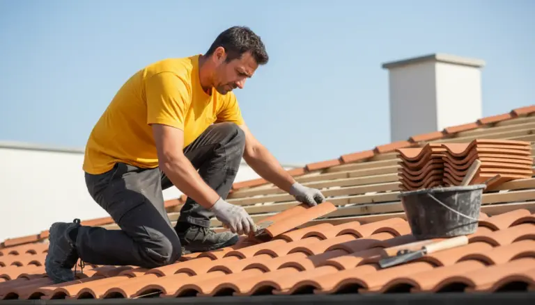 Clay tile installation in Columbia, MD 