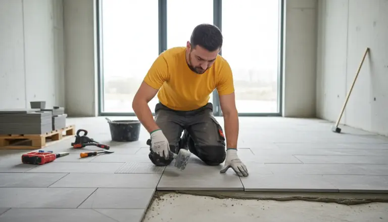 Concrete tile installation in Columbia, MD 