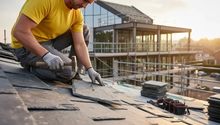 Slate roofing installation in Columbia, MD 
