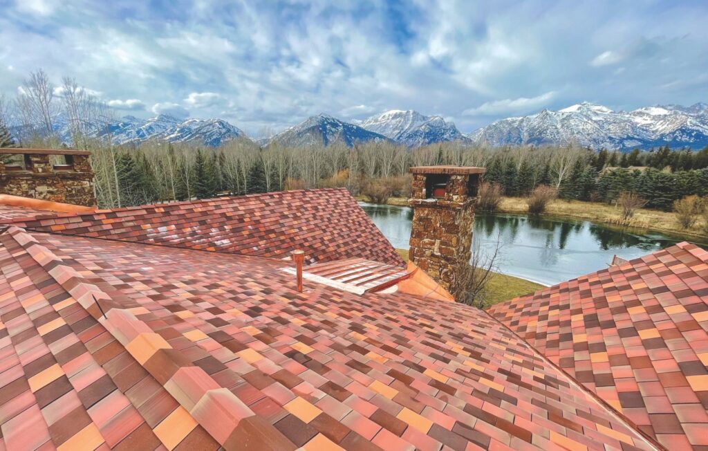 Clay tile installation in Columbia MD