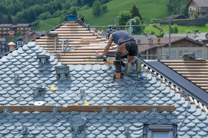 Slate roofing installation in Columbia | Columbia Roofing